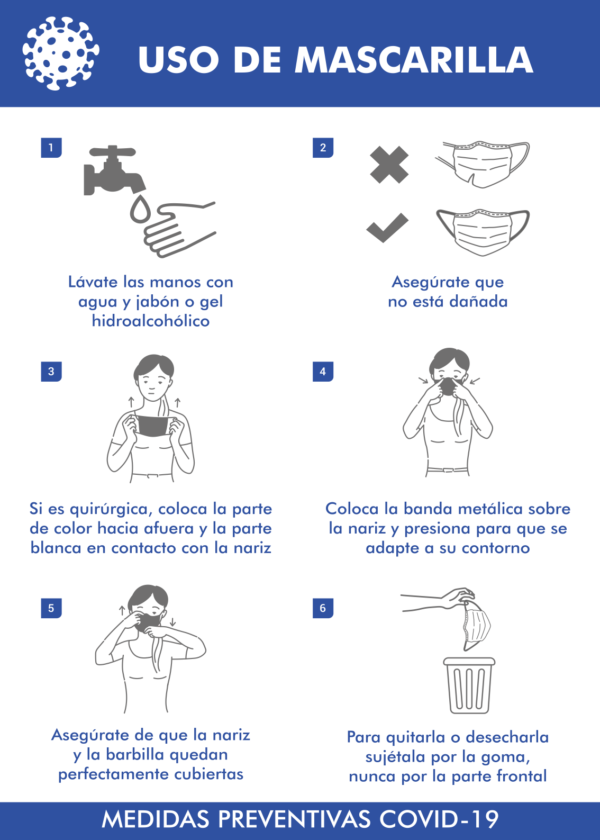 aviso uso de mascarilla obligatorio